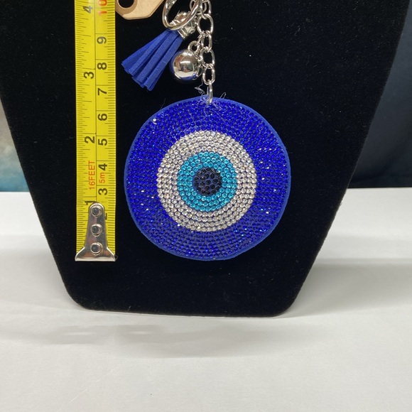Evil eye bling key purse charm - Picture 9 of 9